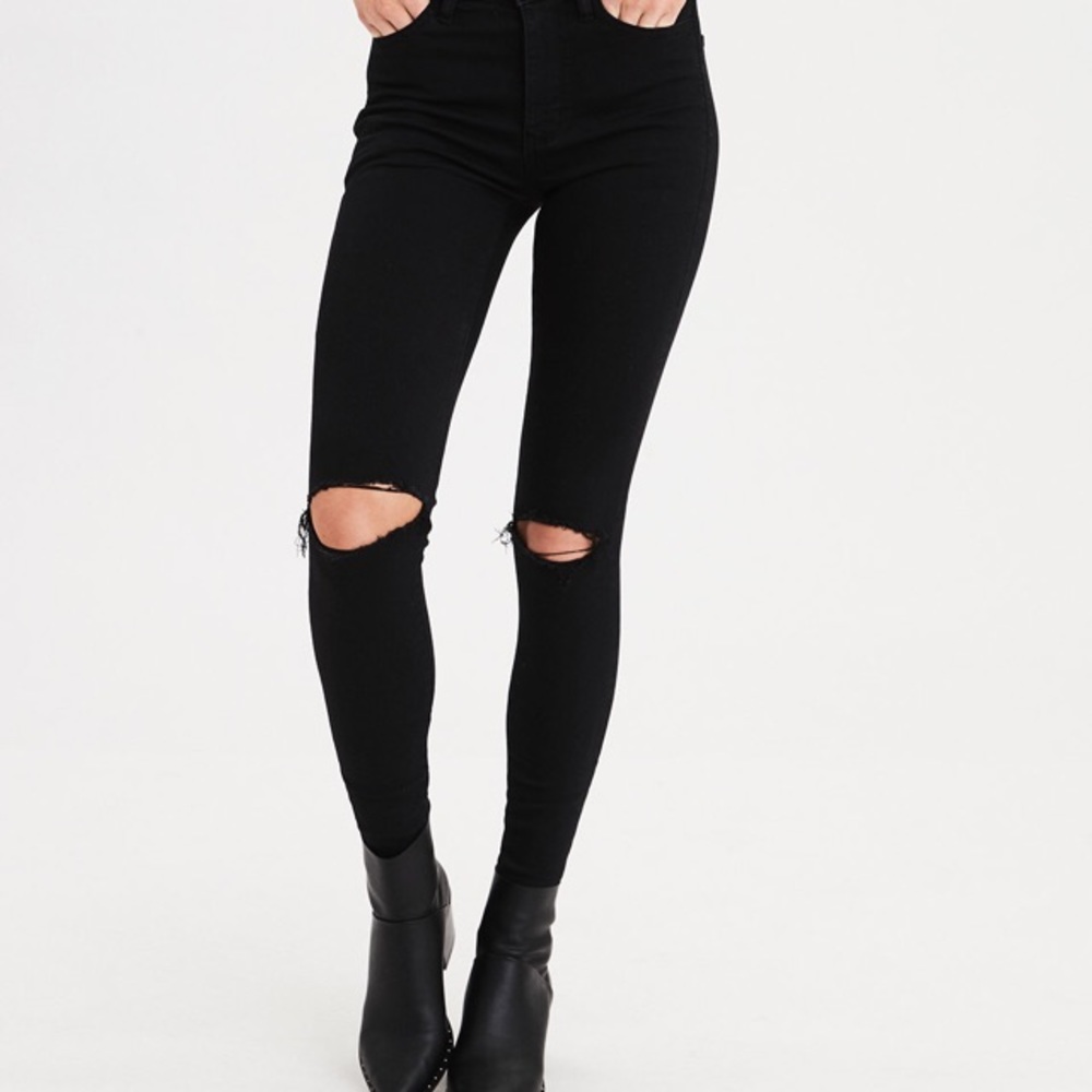 American Eagle Black Skinny Stretch Jeans